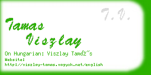 tamas viszlay business card